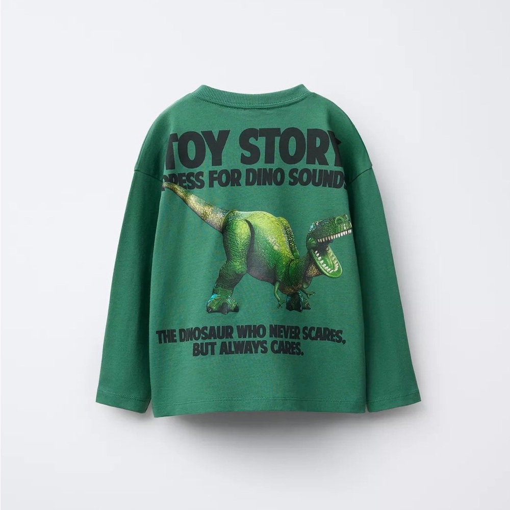 Disney Toy Story Green Long Sleeve Kids Tee